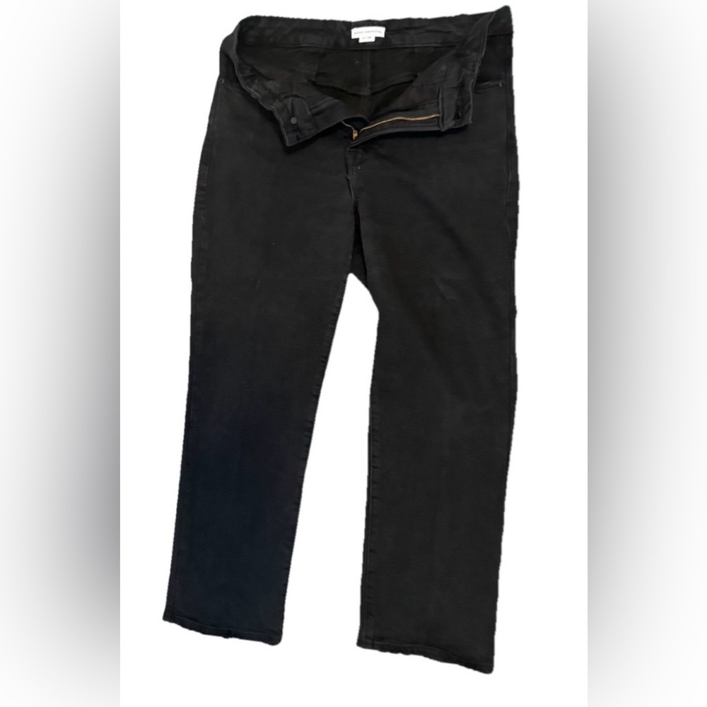 Good American Petite SoftTech Mid Rise Straight Leg Jeans